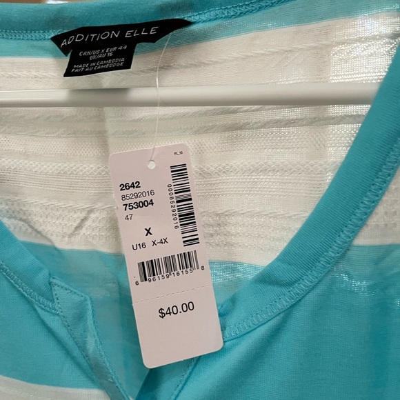 Striped Lightweight Womens Top - Picture 3 of 3